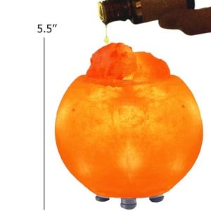 Pure Salt Bowl Himalayan Aromatherapy Salt Lamp with UL Listed Dimmer Cord, 100%